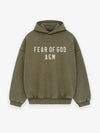 ESSENTIALS Heavy Fleece Hoodie Military