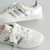 Adidas Samba OG 'Chalk White Silver Metallic' HP3658