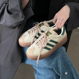 【零碼出清】ADIDAS ORIGINALS GAZELLE Bold 'Cream Collegiate Green' ID7056