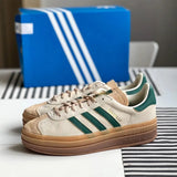 【零碼出清】ADIDAS ORIGINALS GAZELLE Bold 'Cream Collegiate Green' ID7056