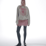 Mardi Mercredi Flowermardi Needlework Oatmeal Pink