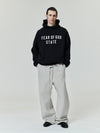 ESSENTIALS 90s Fleece Hoodie Jet Black