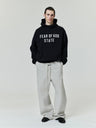 ESSENTIALS 90s Fleece Hoodie Jet Black