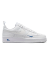 【零碼出清】Nike Air Force 1 Low Cut Out 'Reflective Swoosh White Blue' FB8971-100