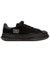Maison Mihara Yasuhiro Sole Canvas Low-Top Blackxblack A08FW735