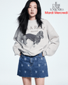 Mardi Mercredi Sweatshirt Ddanji Oatmeal Taupe