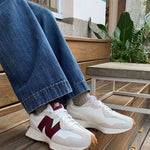 New Balance 327 Moonbeam Classic Burgundy - HADNUS