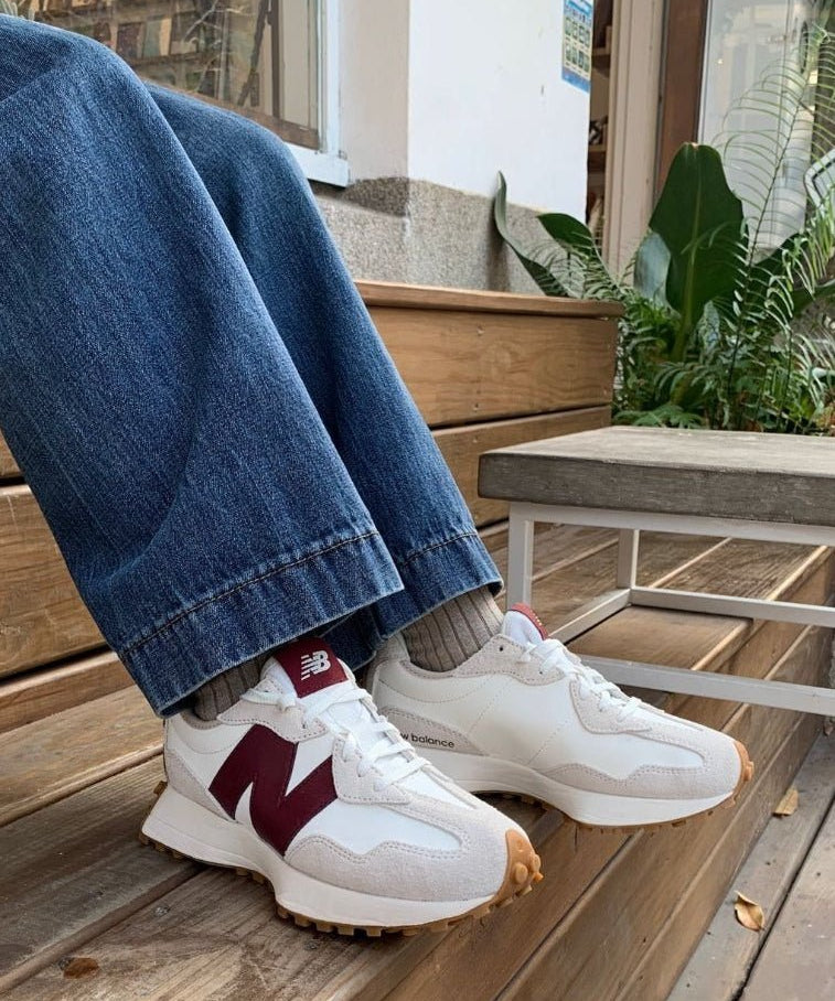 New Balance 327 Moonbeam Classic Burgundy - HADNUS
