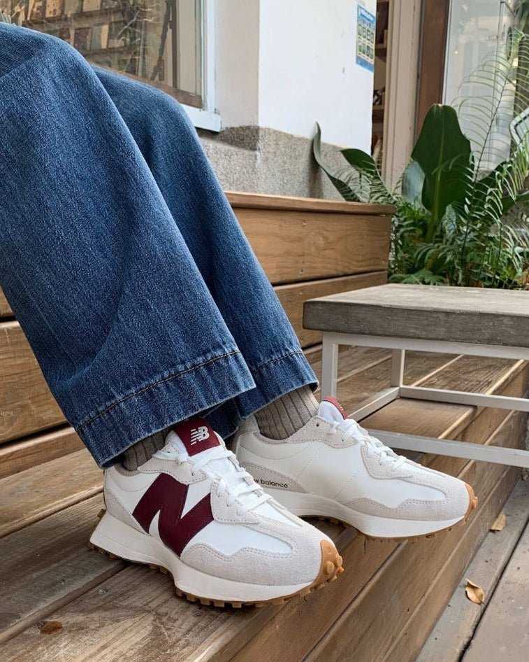 New Balance 327 Moonbeam Classic Burgundy - HADNUS