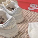 Nike Dunk Low Sail Aura 浮雕灰白 - HADNUS